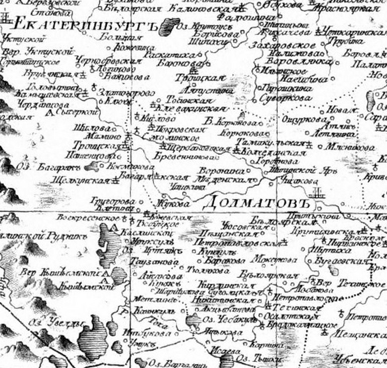 Карта 1792 года