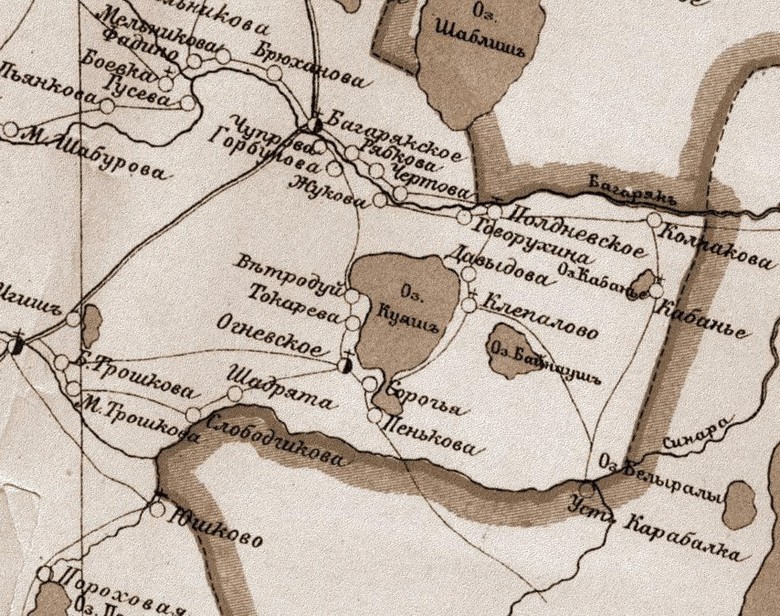 Карта 1908 года
