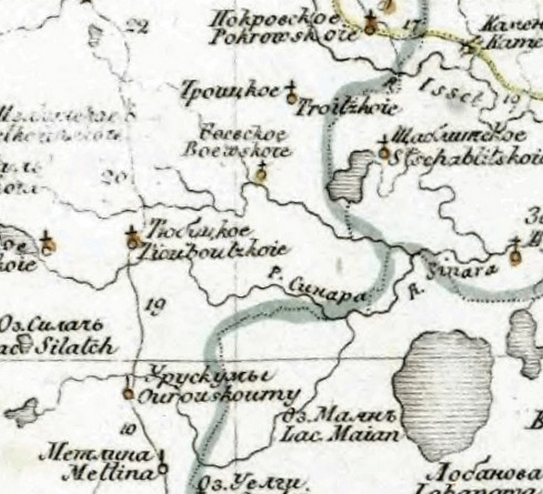 Карта 1823 года